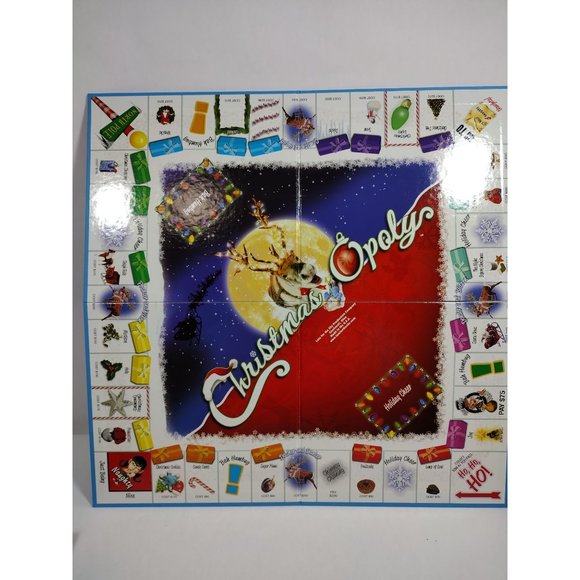 Christmas Opoly Board Game by Late for the Sky Complete Monopoly Santa Complete - Picture 3 of 10